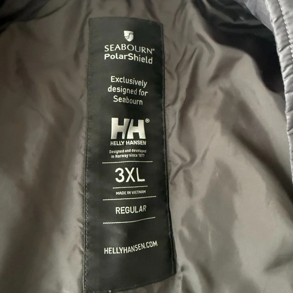 Helly Hansen for Seabourn‎ PolarShield Puffer Winter Insulator Jacket Gray - 3XL